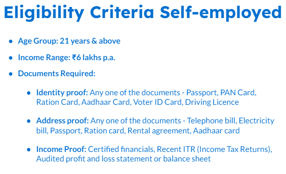 Amex credit card Eligibility Criteria